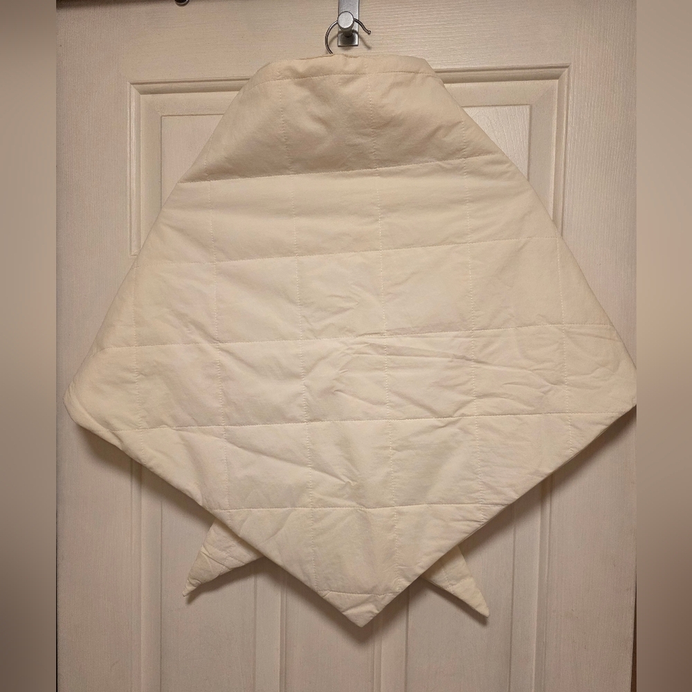 FP Movement by Free People Triangle Quilted Scarf in Ivory New Without Tags - Picture 7 of 8